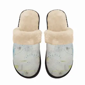 Men Identity Fuzzy Slippers