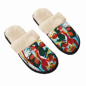 Men Organic Food Fuzzy Slippers