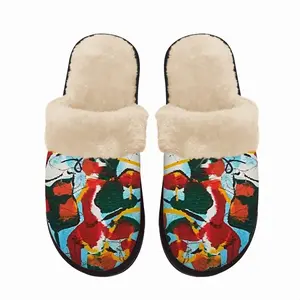 Men Organic Food Fuzzy Slippers