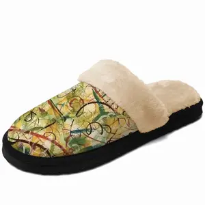 Men Cross Country Fuzzy Slippers