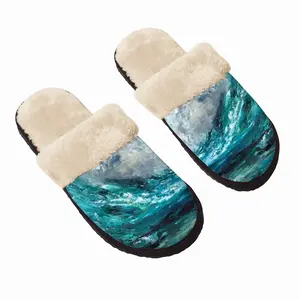 Men New Wave Fuzzy Slippers