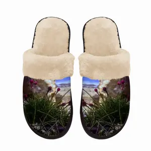 Men Birds View Of Staxigoe Harbour Fuzzy Slippers