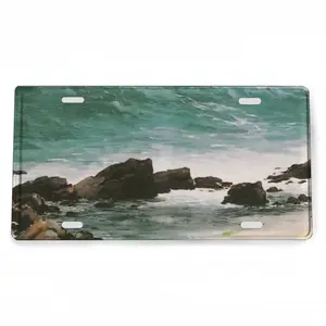 Breaking Waves License Plate