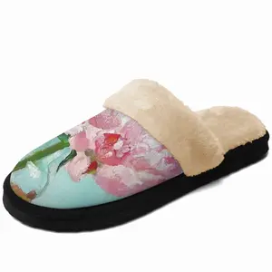 Men Last Peony Fuzzy Slippers