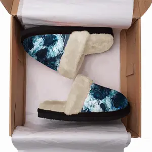 Men Sea Power Fuzzy Slippers