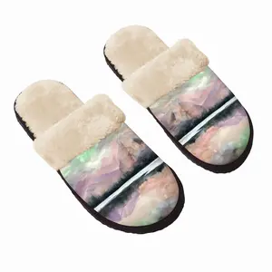 Men Aurora Borealis Fuzzy Slippers