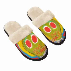 Men Love Planet Fuzzy Slippers