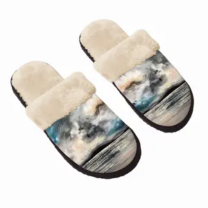 Men Dark Spring Fuzzy Slippers