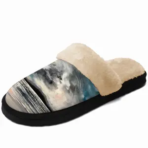 Men Dark Spring Fuzzy Slippers