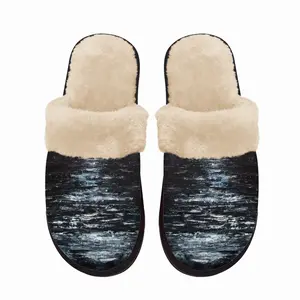 Men Moonlit Path Fuzzy Slippers