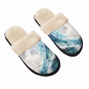 Men Liquid Language Fuzzy Slippers