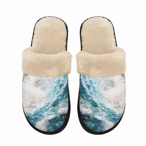 Men Liquid Language Fuzzy Slippers