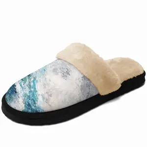 Men Liquid Language Fuzzy Slippers