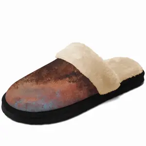 Men Copper Illusion Fuzzy Slippers