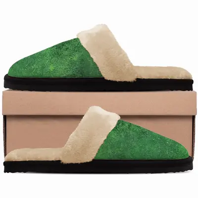 Men Green Jasper I Fuzzy Slippers