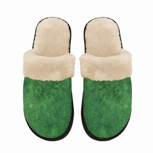 Men Green Jasper I Fuzzy Slippers