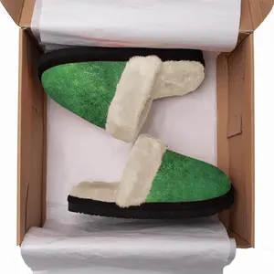 Men Green Jasper I Fuzzy Slippers