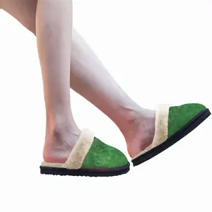 Men Green Jasper I Fuzzy Slippers