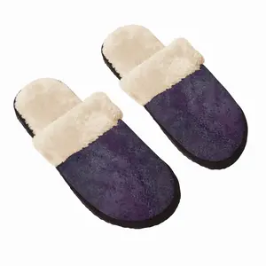 Men Purple Illusion Fuzzy Slippers