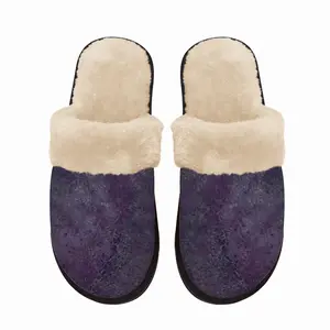 Men Purple Illusion Fuzzy Slippers