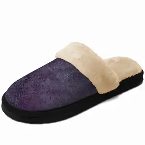 Men Purple Illusion Fuzzy Slippers