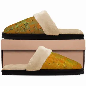 Men Orange Peel Fuzzy Slippers