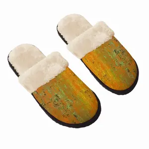 Men Orange Peel Fuzzy Slippers