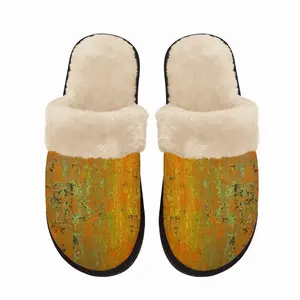 Men Orange Peel Fuzzy Slippers