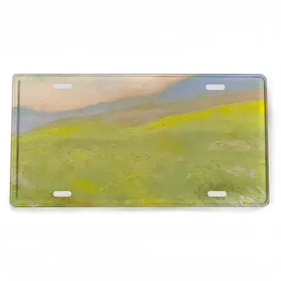 Flower Field License Plate