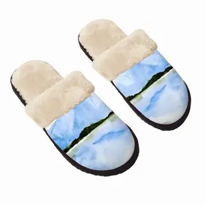 Men Mountain Mirror Fuzzy Slippers