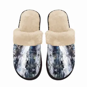 Men Pencil Falls Fuzzy Slippers