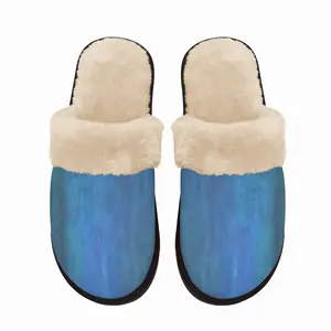 Men Emerald And Blue I Fuzzy Slippers