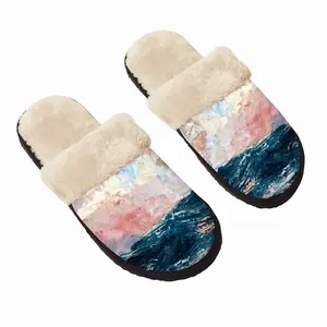 Men Sunset Sea Fuzzy Slippers