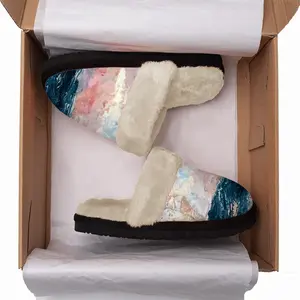 Men Sunset Sea Fuzzy Slippers