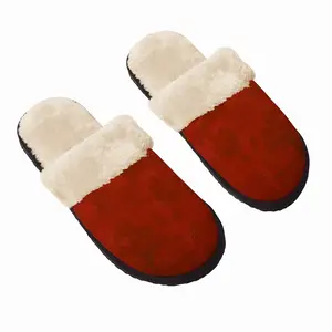 Men Seeing Red Fuzzy Slippers