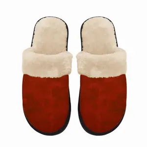 Men Seeing Red Fuzzy Slippers