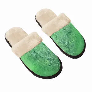 Men Lime Delight Fuzzy Slippers