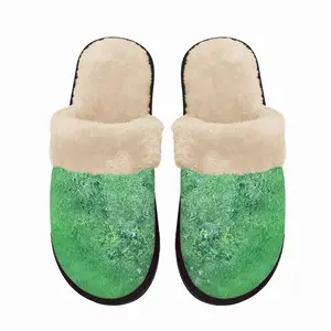 Men Lime Delight Fuzzy Slippers