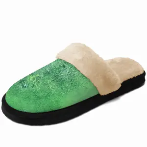 Men Lime Delight Fuzzy Slippers