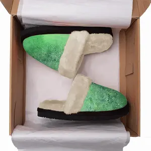 Men Lime Delight Fuzzy Slippers