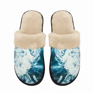 Men Sea Splash Fuzzy Slippers