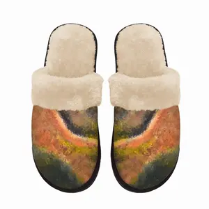 Men Valley Of Fire Fuzzy Slippers