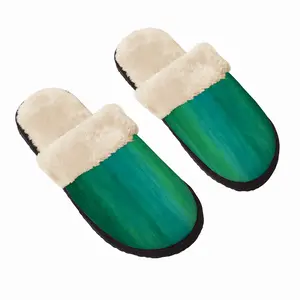 Men Emerald And Blue Ii Fuzzy Slippers