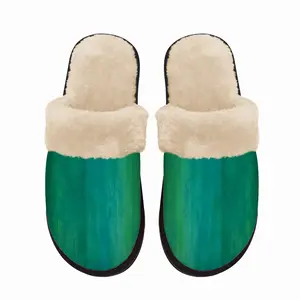 Men Emerald And Blue Ii Fuzzy Slippers