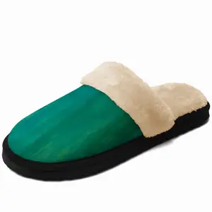 Men Emerald And Blue Ii Fuzzy Slippers