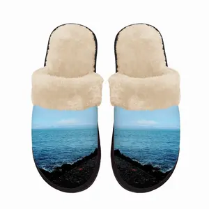 Men Sea Wall From Thurso Bay Fuzzy Slippers