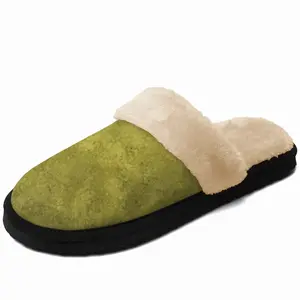 Men Asparagus Abstract Fuzzy Slippers