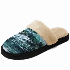 Men Sea Swirl Fuzzy Slippers