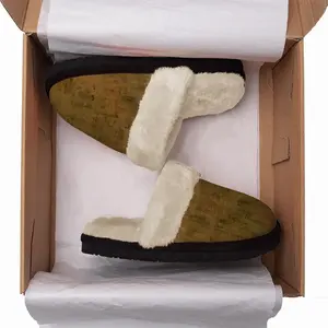 Men Politically Neutral Fuzzy Slippers