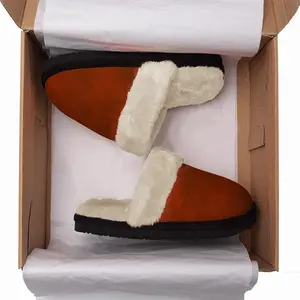 Men Dark Valentine Fuzzy Slippers